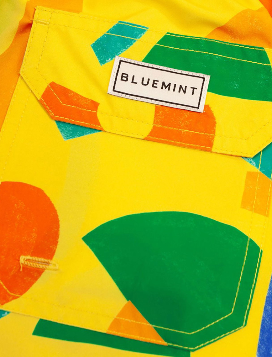 Bluemint Arthus Erkek Yellow Marks Mayo Şort Bluemint Arthus Erkek Yellow Marks Mayo Şort