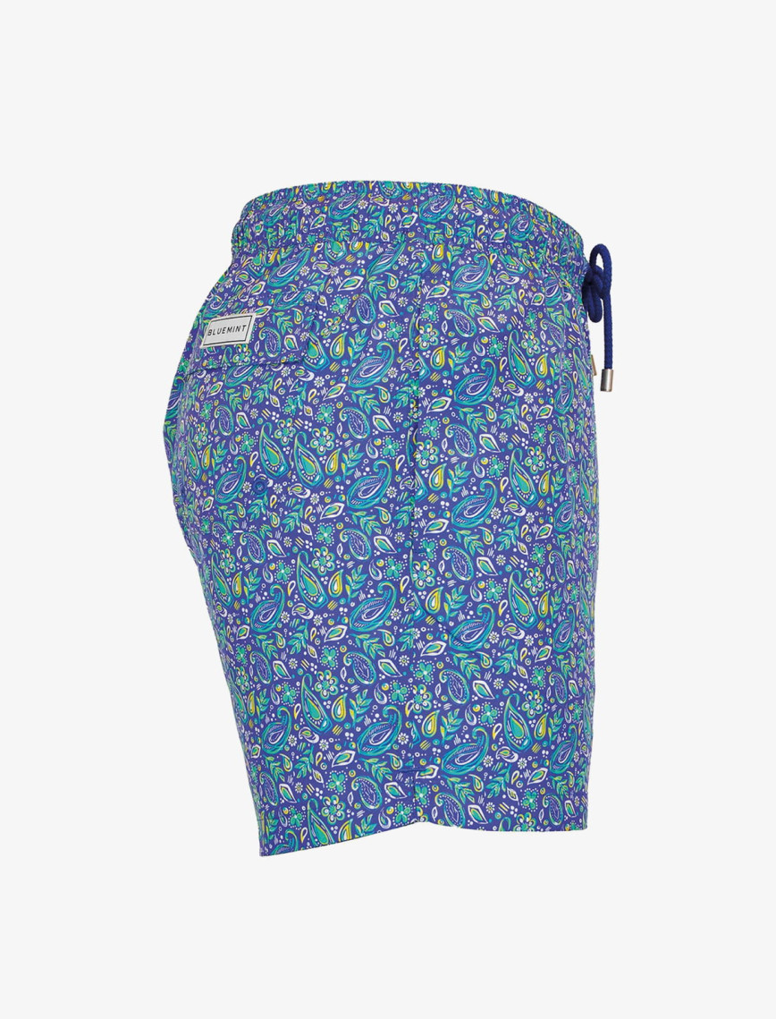 Bluemint Logan Erkek Blue Paisley Mayo Şort Bluemint Logan Erkek Blue Paisley Mayo Şort