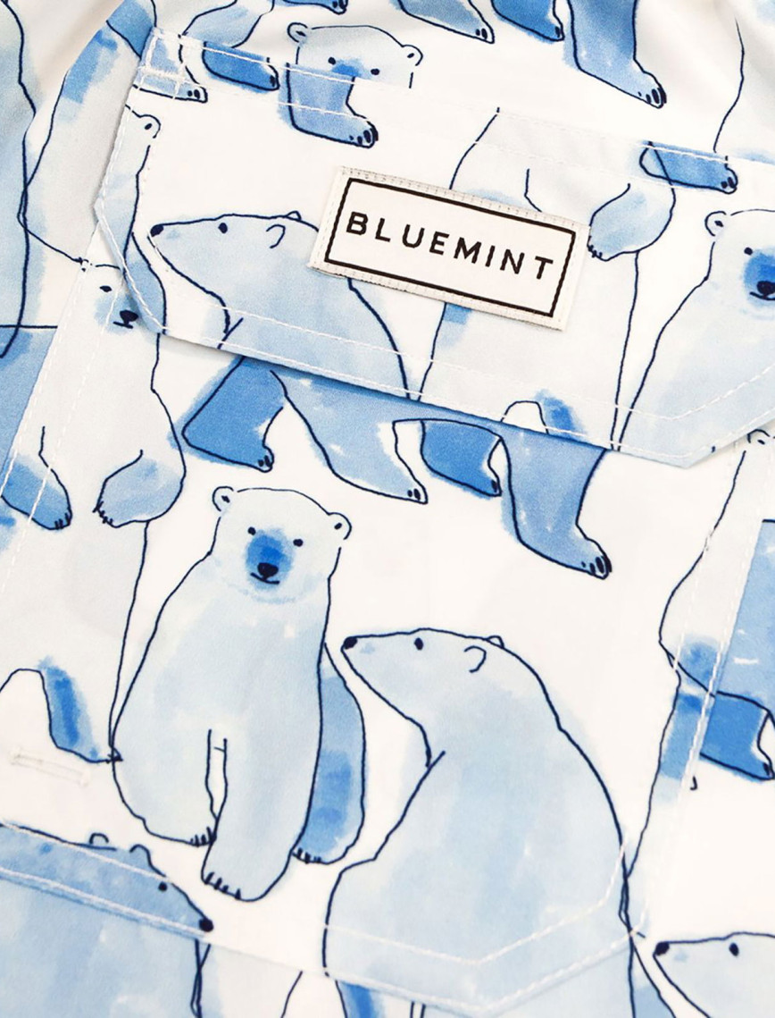 Bluemint Arthus Erkek Ice Bear Mayo Şort Bluemint Arthus Erkek Ice Bear Mayo Şort