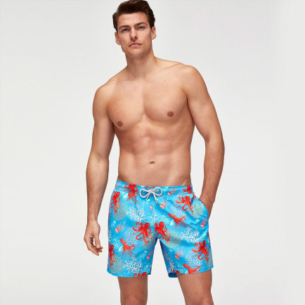 Bluemint Arthus Erkek Aqua Octopus Mayo Şort Bluemint Arthus Erkek Aqua Octopus Mayo Şort