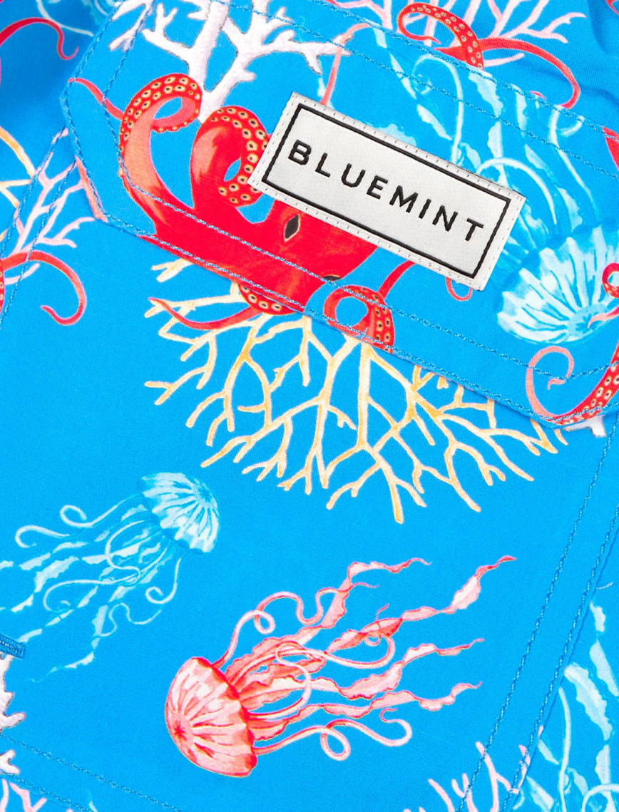 Bluemint Arthus Erkek Aqua Octopus Mayo Şort Bluemint Arthus Erkek Aqua Octopus Mayo Şort