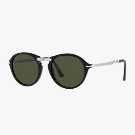 PERSOL Asetat Unisex Siyah Güneş Gözlüğü