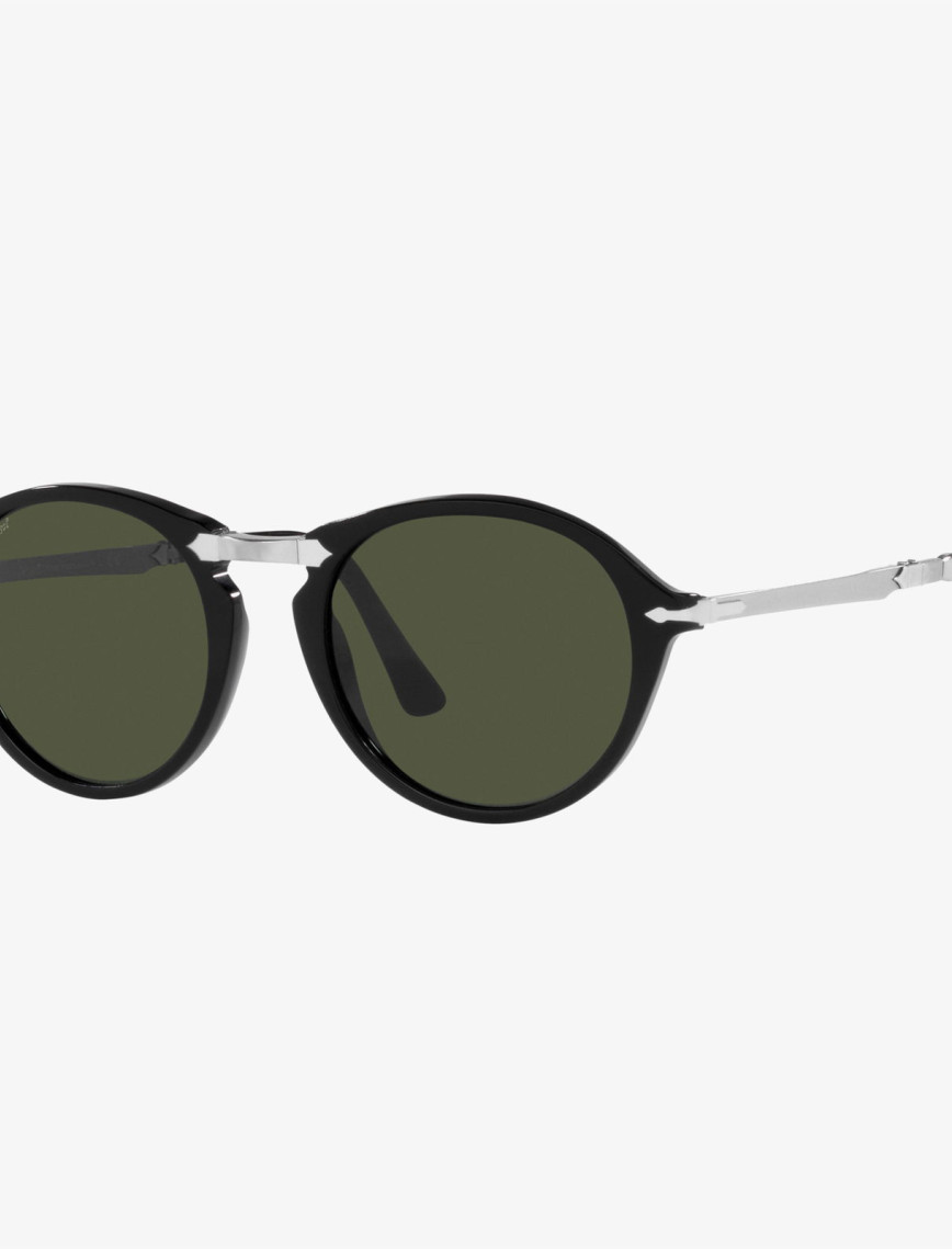 PERSOL Asetat Unisex Siyah Güneş Gözlüğü PERSOL Asetat Unisex Siyah Güneş Gözlüğü