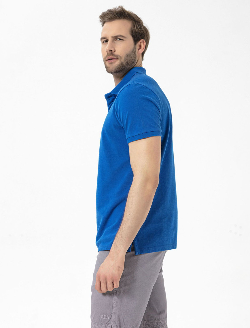 Routefield Patriot Erkek Mavi Polo Tişört Routefield Patriot Erkek Mavi Polo Tişört