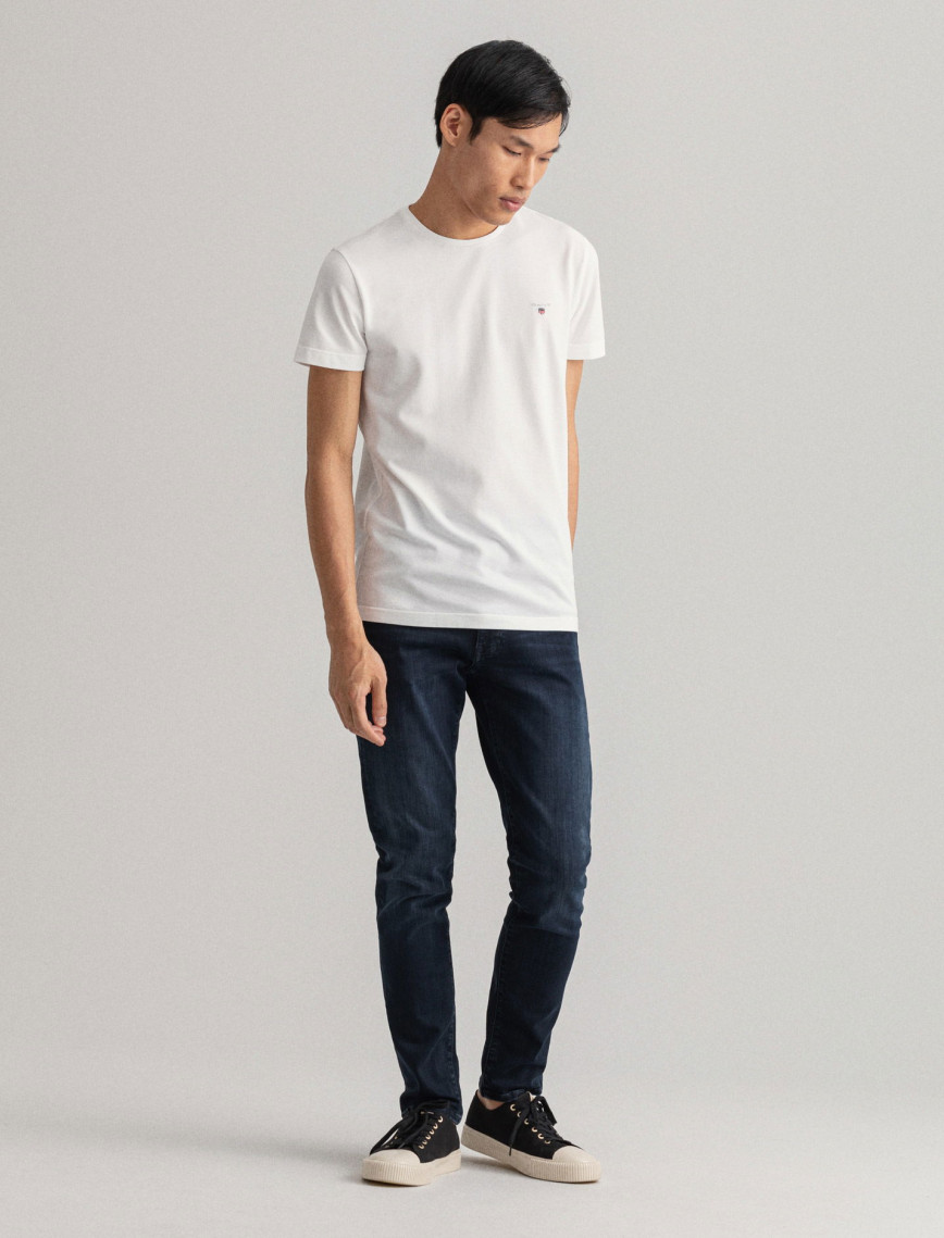 GANT Erkek Lacivert Extra Slim Fit Jean Pantolon