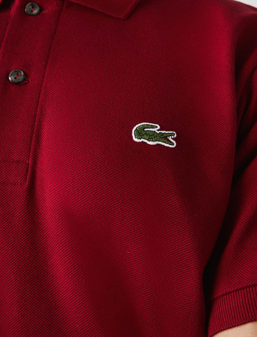 Lacoste L.12.12 Erkek Classic Fit Bordo Polo Lacoste L.12.12 Erkek Classic Fit Bordo Polo