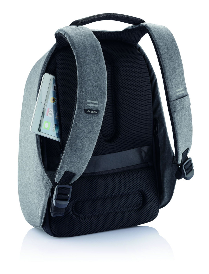 XD Design Bobby Hero Regular Unisex Gri Sırt Çantası
