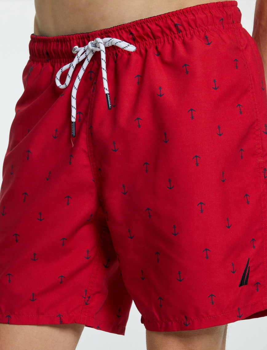 Nautica Erkek Kırmızı Desenli Mayo Şort Nautica Erkek Kırmızı Desenli Mayo Şort