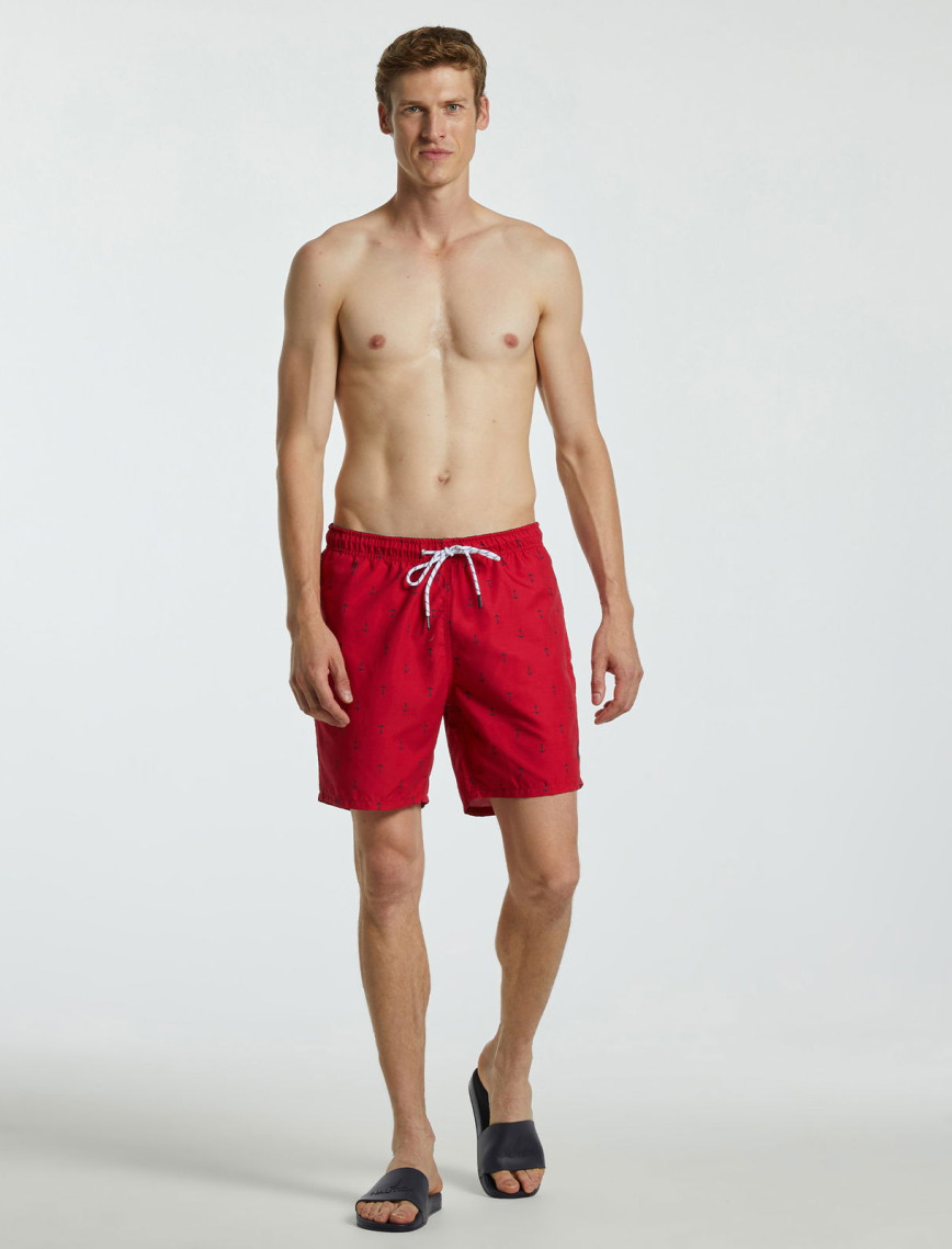 Nautica Erkek Mavi Desenli Mayo Şort Nautica Erkek Mavi Desenli Mayo Şort