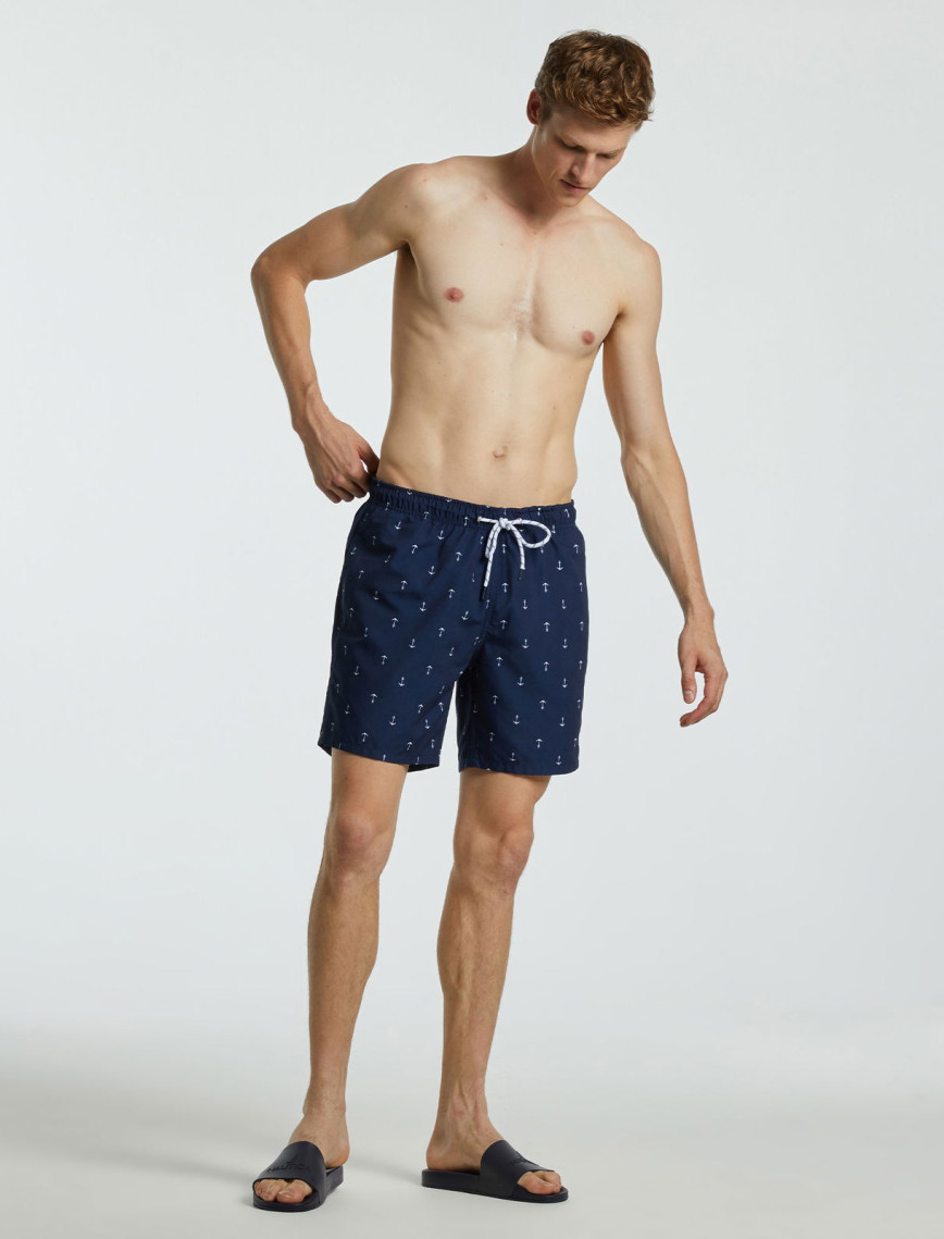 Nautica Erkek Mavi Desenli Mayo Şort Nautica Erkek Mavi Desenli Mayo Şort