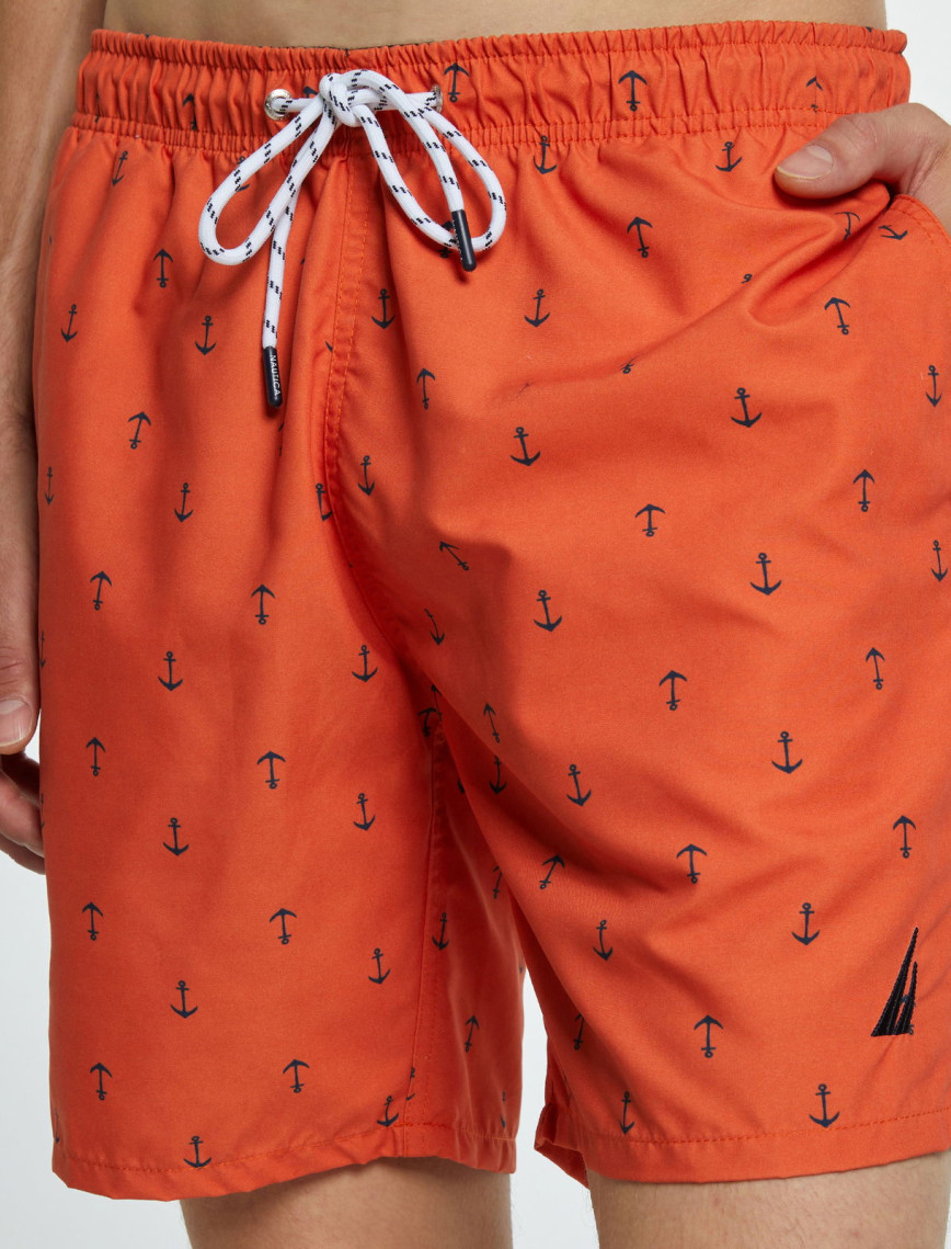 Nautica Erkek Turuncu Desenli Mayo Şort Nautica Erkek Turuncu Desenli Mayo Şort