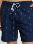 Nautica Erkek Lacivert Desenli Mayo Şort Nautica Erkek Lacivert Desenli Mayo Şort