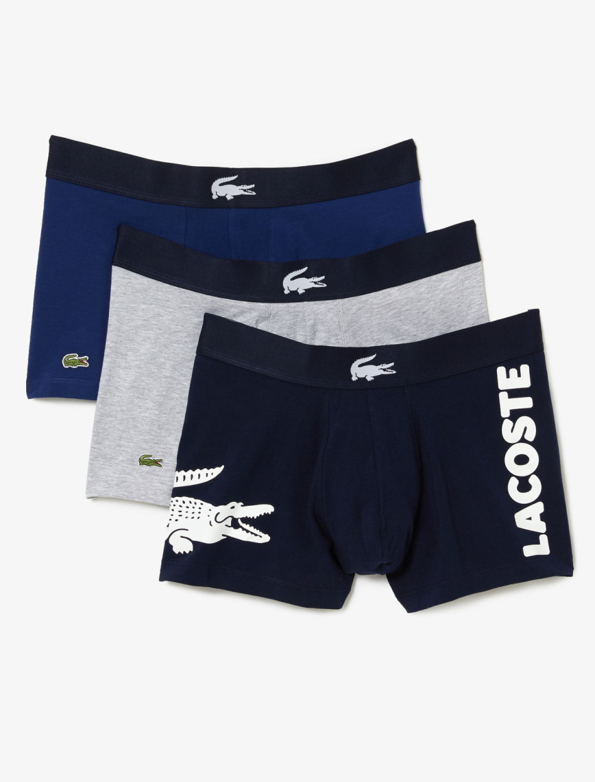Lacoste Core Erkek 3'lü Lacivert Boxer