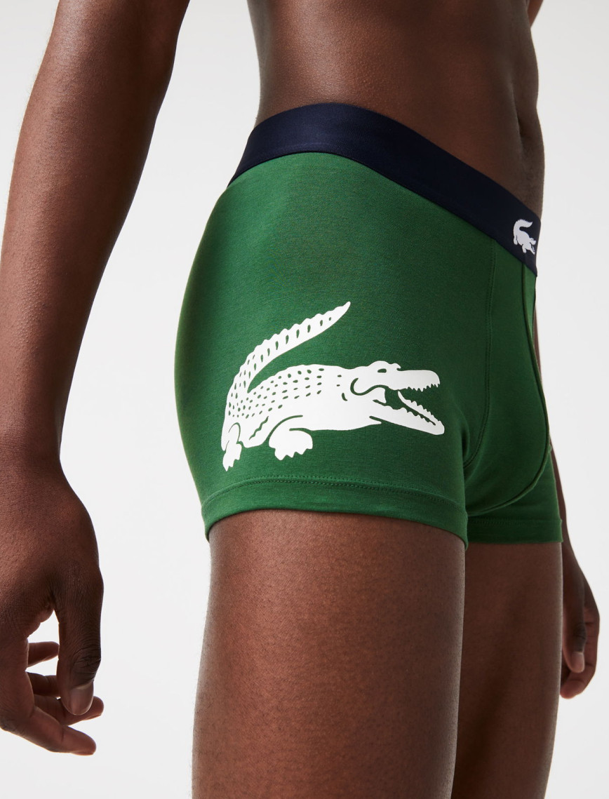 Lacoste Erkek 3'lü Renkli Boxer Lacoste Erkek 3'lü Renkli Boxer