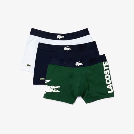 Lacoste Erkek 3'lü Renkli Boxer Lacoste Erkek 3'lü Renkli Boxer