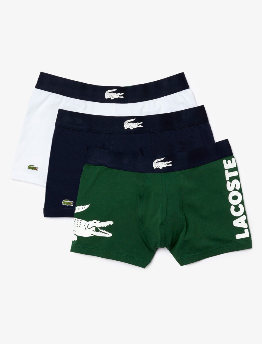 Lacoste Erkek 3'lü Renkli Boxer Lacoste Erkek 3'lü Renkli Boxer