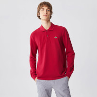 Lacoste Erkek Classic Fit Uzun Kollu Bordo Polo Lacoste Erkek Classic Fit Uzun Kollu Bordo Polo
