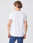 Lacoste Erkek Slim Fit V Yaka Beyaz T-Shirt Lacoste Erkek Slim Fit V Yaka Beyaz T-Shirt