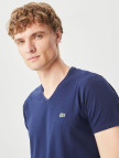 Lacoste V Yaka Lacivert T-Shirt Lacoste V Yaka Lacivert T-Shirt