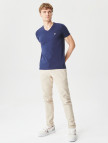 Lacoste Erkek Slim Fit V Yaka Lacivert T-Shirt Lacoste Erkek Slim Fit V Yaka Lacivert T-Shirt
