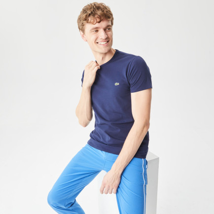 Lacoste Erkek Slim Fit Bisiklet Yaka Lacivert T-Shirt Lacoste Erkek Slim Fit Bisiklet Yaka Lacivert T-Shirt