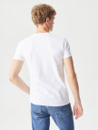 Lacoste Erkek Slim Fit V yaka Beyaz T-Shirt Lacoste Erkek Slim Fit V yaka Beyaz T-Shirt