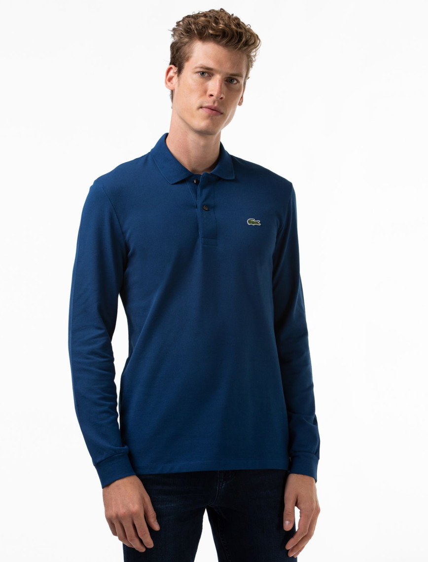 Lacoste Erkek Classic Fit Uzun Kollu Beyaz Polo Lacoste Erkek Classic Fit Uzun Kollu Beyaz Polo
