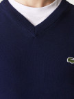 Lacoste Erkek Regular Fit V Yaka Organik Pamuk Lacivert Triko Lacoste Erkek Regular Fit V Yaka Organik Pamuk Lacivert Triko