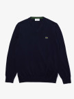 Lacoste Erkek Regular Fit V Yaka Organik Pamuk Lacivert Triko Lacoste Erkek Regular Fit V Yaka Organik Pamuk Lacivert Triko