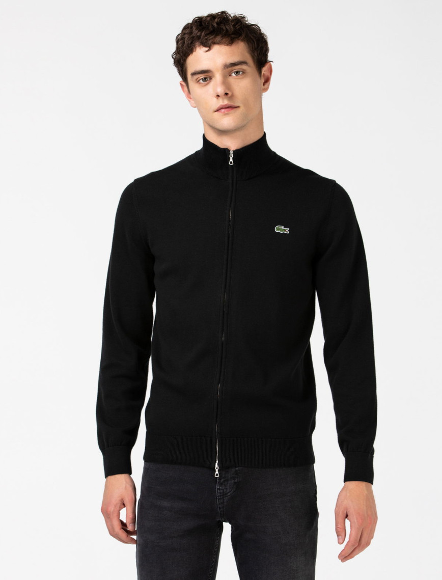 Lacoste Erkek Regular Fit Fermuarlı Organik Pamuk Siyah Hırka Lacoste Erkek Regular Fit Fermuarlı Organik Pamuk Siyah Hırka