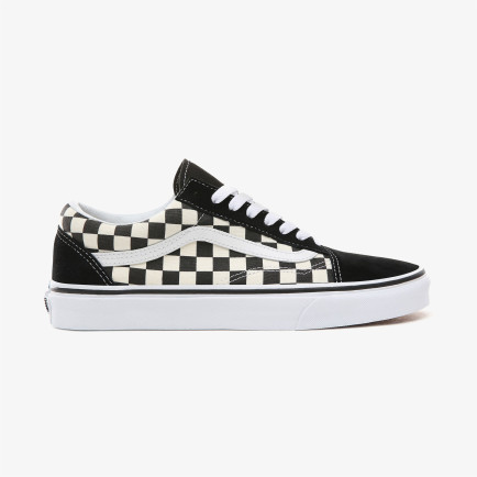 Vans Primary Check Old Skool Siyah - Bej Unisex Sneaker Vans Primary Check Old Skool Siyah - Bej Unisex Sneaker