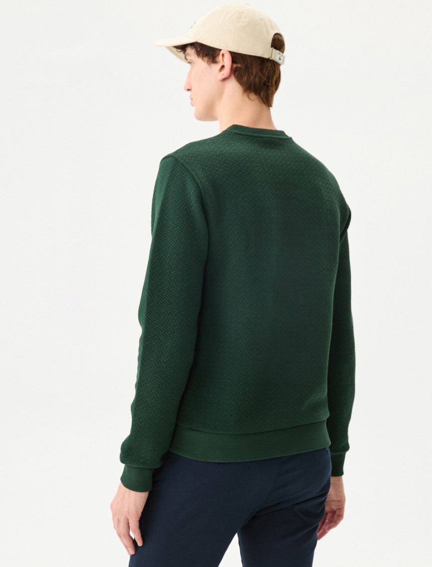 Lacoste Erkek Regular Fit Uzun Kollu Bisiklet Yaka Yeşil T-Shirt Lacoste Erkek Regular Fit Uzun Kollu Bisiklet Yaka Yeşil T-Shirt