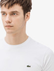 Lacoste Erkek Slim Fit Bisiklet Yaka Beyaz T-Shirt Lacoste Erkek Slim Fit Bisiklet Yaka Beyaz T-Shirt