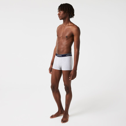 Lacoste Classic Erkek 3'lü Gri Boxer Lacoste Classic Erkek 3'lü Gri Boxer