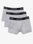 Lacoste Classic Erkek 3'lü Gri Boxer Lacoste Classic Erkek 3'lü Gri Boxer