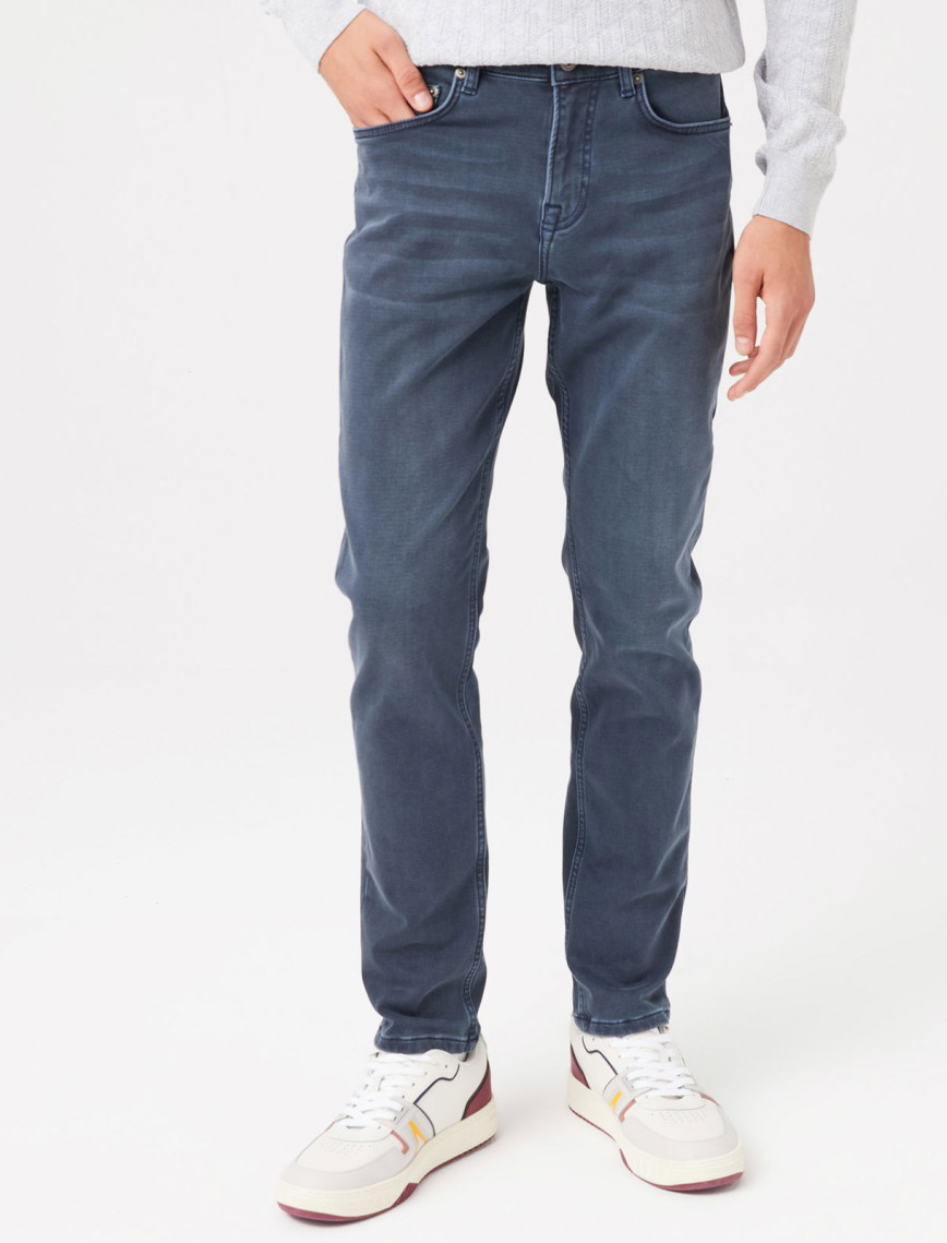 Lacoste Erkek Slim Fit Denim Lacivert Pantolon Lacoste Erkek Slim Fit Denim Lacivert Pantolon