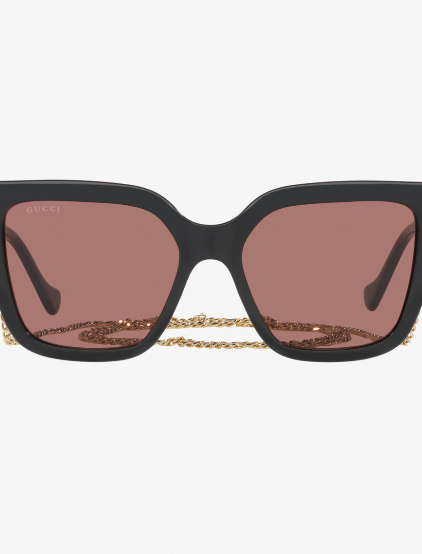 GUCCI Injected Kadın Siyah Güneş Gözlüğü GUCCI Injected Kadın Siyah Güneş Gözlüğü