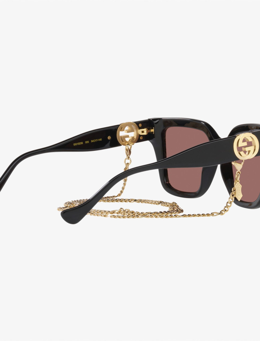 GUCCI Injected Kadın Siyah Güneş Gözlüğü GUCCI Injected Kadın Siyah Güneş Gözlüğü
