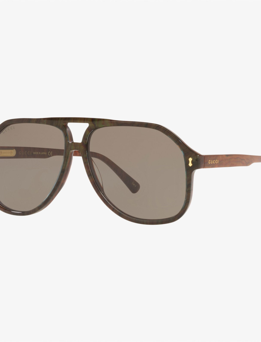 GUCCI Acetate Erkek Kahverengi Güneş Gözlüğü GUCCI Acetate Erkek Kahverengi Güneş Gözlüğü
