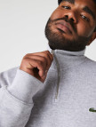 Lacoste Erkek Classic Fit Yarım Fermuarlı Gri Sweatshirt Lacoste Erkek Classic Fit Yarım Fermuarlı Gri Sweatshirt