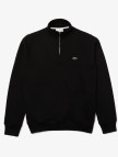 Lacoste Erkek Classic Fit Yarım Fermuarlı Siyah Sweatshirt Lacoste Erkek Classic Fit Yarım Fermuarlı Siyah Sweatshirt