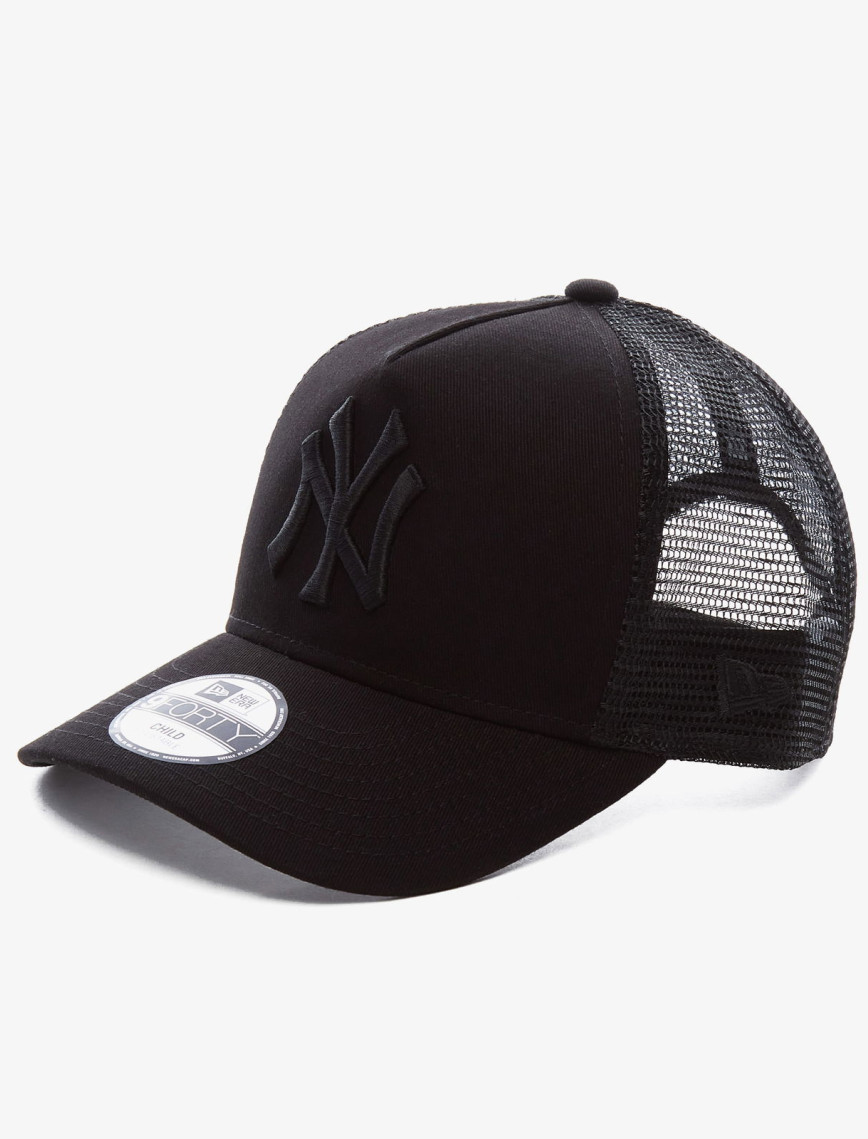 New Era A-Frame Trucker Çocuk Siyah Şapka