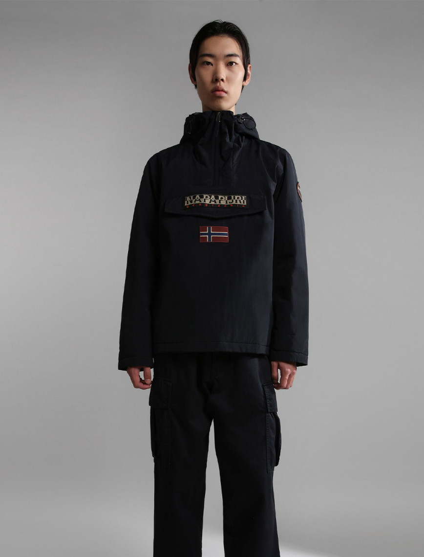 Napapijri Rainforest Pocket Print 2 Erkek Siyah Ceket Napapijri Rainforest Pocket Print 2 Erkek Siyah Ceket