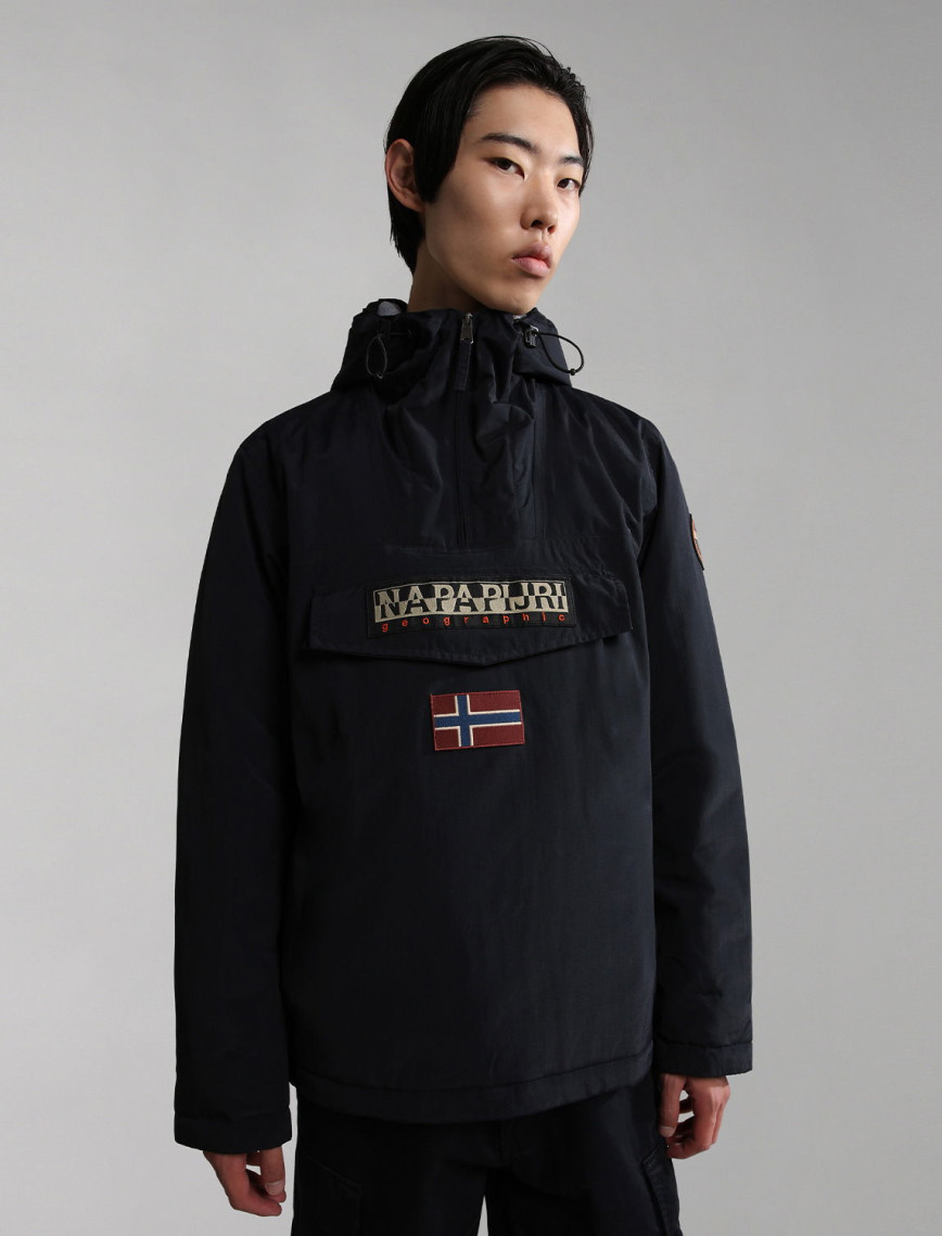 Napapijri Rainforest Pocket Print 2 Erkek Siyah Ceket Napapijri Rainforest Pocket Print 2 Erkek Siyah Ceket