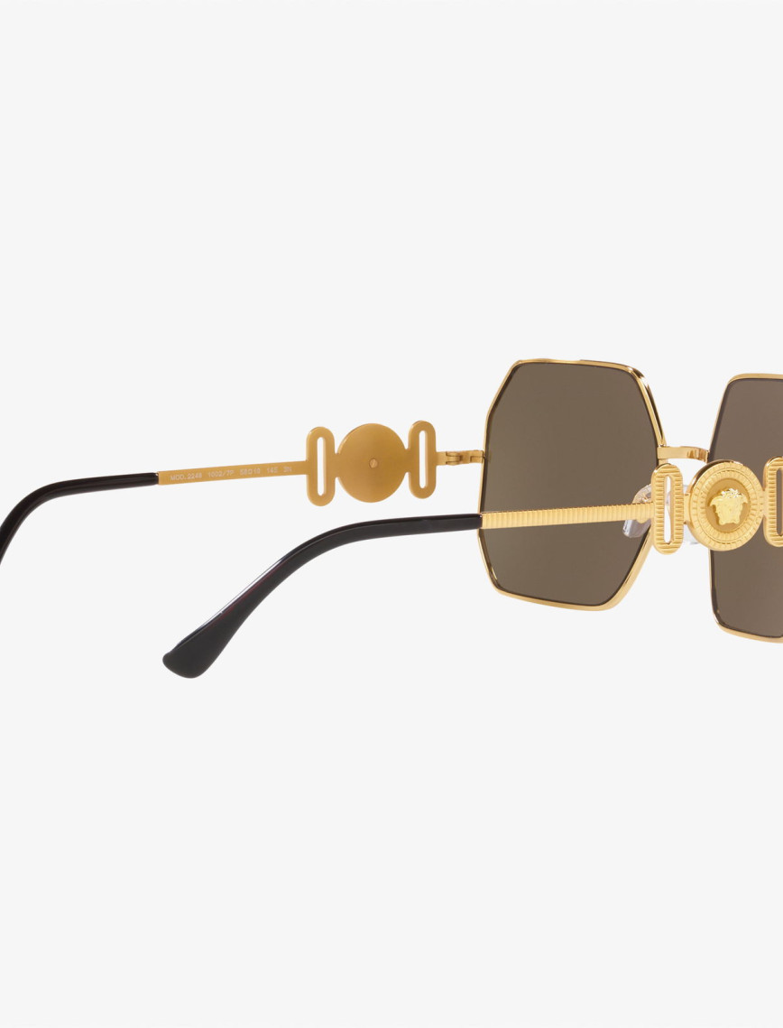 VERSACE Metal Kadın Altın Rengi Güneş Gözlüğü VERSACE Metal Kadın Altın Rengi Güneş Gözlüğü