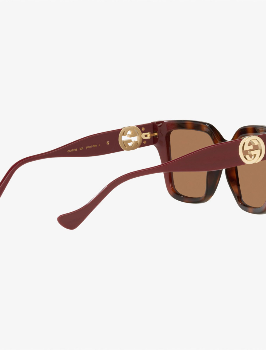 GUCCI Injected Kadın Kahverengi Güneş Gözlüğü GUCCI Injected Kadın Kahverengi Güneş Gözlüğü