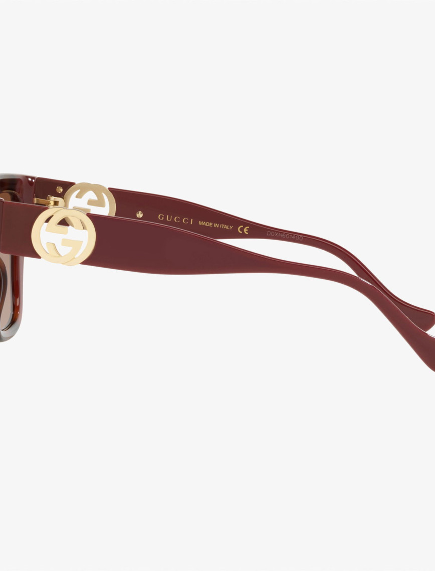 GUCCI Injected Kadın Kahverengi Güneş Gözlüğü GUCCI Injected Kadın Kahverengi Güneş Gözlüğü