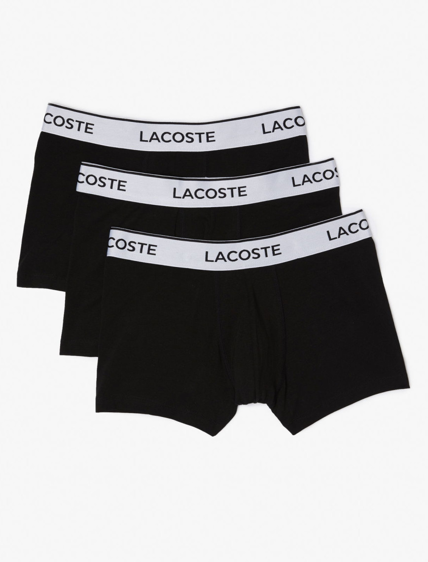Lacoste Erkek 3'lü Siyah Boxer Lacoste Erkek 3'lü Siyah Boxer