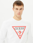 Guess Audley Fleece Erkek Beyaz Sweatshirt Guess Audley Fleece Erkek Beyaz Sweatshirt