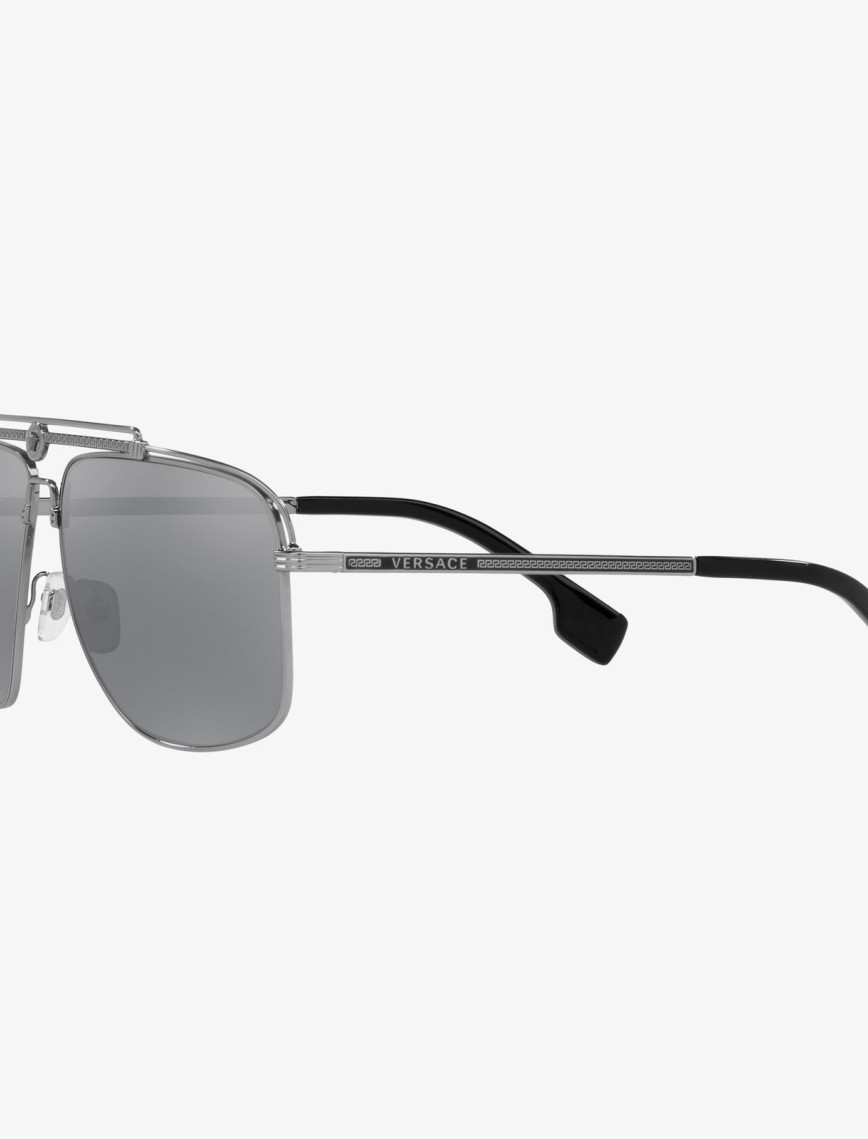 VERSACE Metal Erkek Gri Güneş Gözlüğü VERSACE Metal Erkek Gri Güneş Gözlüğü